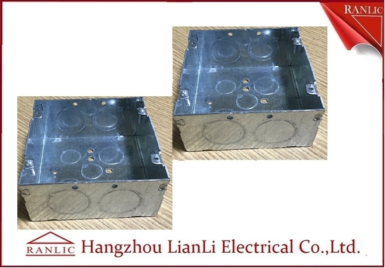 China Caja del conducto del metal de la inmersión caliente, 5&quot; galvanizado metálico * 5&quot; caja de mercado de acero proveedor