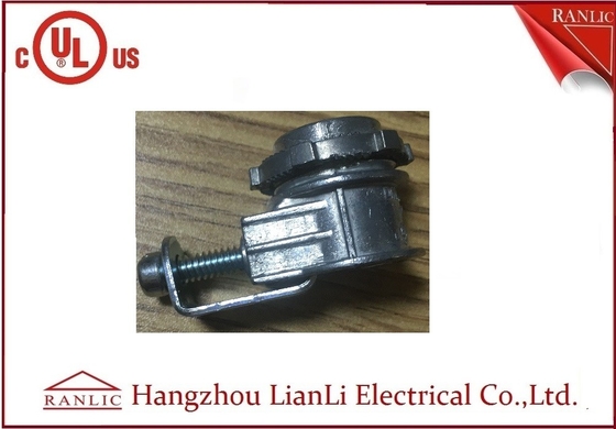 China Grey Galvanized Saddle Connector 3/8&quot; el 1/2” para UL flexible metálica CUL del conducto enumeró proveedor