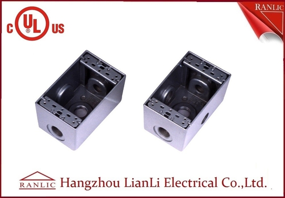 China El polvo eléctrico cubierto, UL de la caja terminal de la prenda impermeable de la caja de la cuadrilla del 1/2” 3/4" dos enumeró proveedor