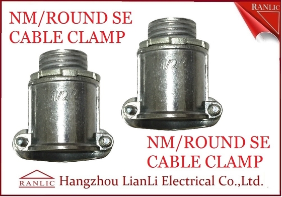 China Aluminio el 1/2” 3/4&quot; abrazadera del cable del SE de la ronda del nanómetro para el enlace el alambre a la caja de mercado proveedor