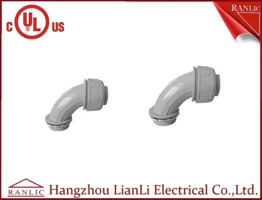China Color de marfil 3/8&quot; del conector flexible hermético de nylon de 90 grados a 2&quot; proveedor