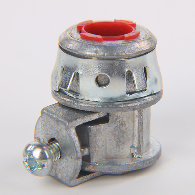 Clampada de cable de CA flexible de 3/8&quot; conector doble dúplex Snap-In de zinc de fundición a presión 1/2&quot; garganta para caja de salida proveedor