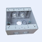 El PVC cubrió el gris de aluminio impermeable 4Holes 2-1/8 de la caja de conexiones” profundamente proveedor