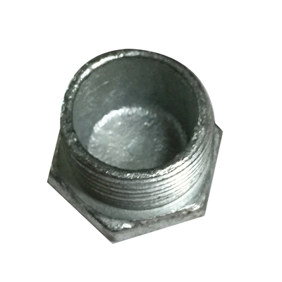 Diámetro galvanizado 20M M del reductor del buje del tubo de la inmersión caliente del hierro maleable proveedor