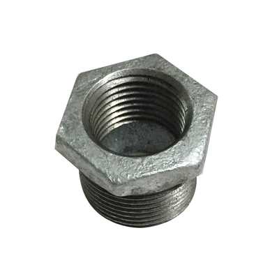Diámetro galvanizado 20M M del reductor del buje del tubo de la inmersión caliente del hierro maleable proveedor
